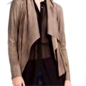 Zara waterfall suede jacket